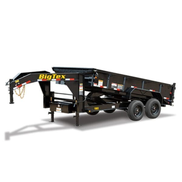 16GX_1-600x600-1.jpg Big Tex Super Duty Tandem Axle Gooseneck Dump Trailer | 16GX - Image 1
