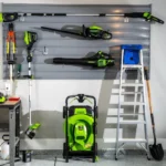 Greenworks 80V 21” Lawn Mower, 13” String Trimmer, and 730 Leaf Blowers. - Image 2