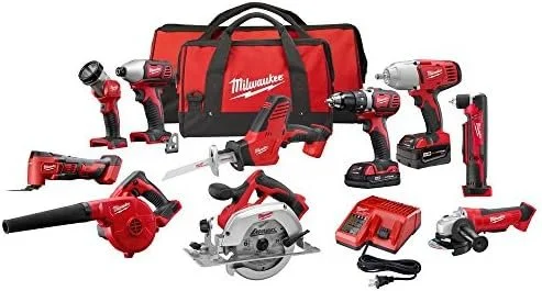 B07DKCG5XD-0-1756240618413-1-1-1.webp Milwaukee M18 18-Volt Lithium-Ion Cordless Combo Kit - Image 1