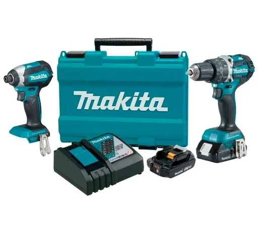 ScrewGun6_791bfc33-1e01-41bc-bf40-b10b6fa0bd98_1024x1024@2x-1-1-1.webp 18V Compact Makita Lithium-Ion Brushless Cordless Combo Kit XT269R - Image 1