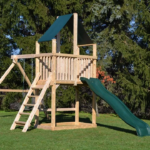 Dunmore Custom Cedar Play Set with Swings and Slide